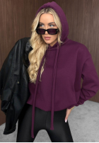 Bluza z kapturem oversize Not Quite czarna