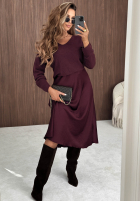 Lekki sweter z dekoltem w serek Amber Woods khaki