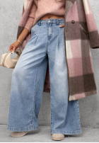 Spodnie jeansowe wide leg Daily Walk jasnoniebieskie