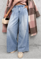 Spodnie jeansowe wide leg Daily Walk jasnoniebieskie