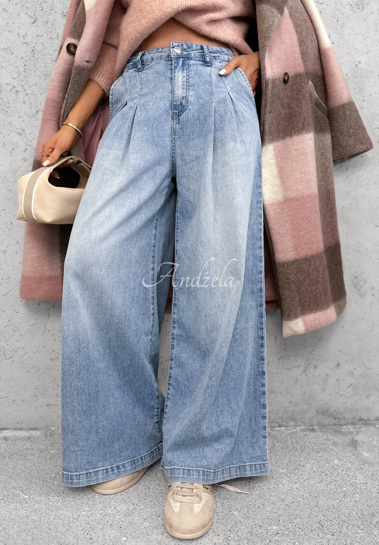 Daily Walk Light Blue Wide-Leg Jeans