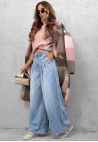 Spodnie jeansowe wide leg Daily Walk jasnoniebieskie