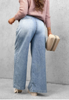 Spodnie jeansowe wide leg Daily Walk jasnoniebieskie