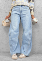 Spodnie jeansowe baggy City Walk jasnoniebieskie