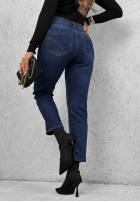 Spodnie jeansowe skinny No Rush Today granatowe
