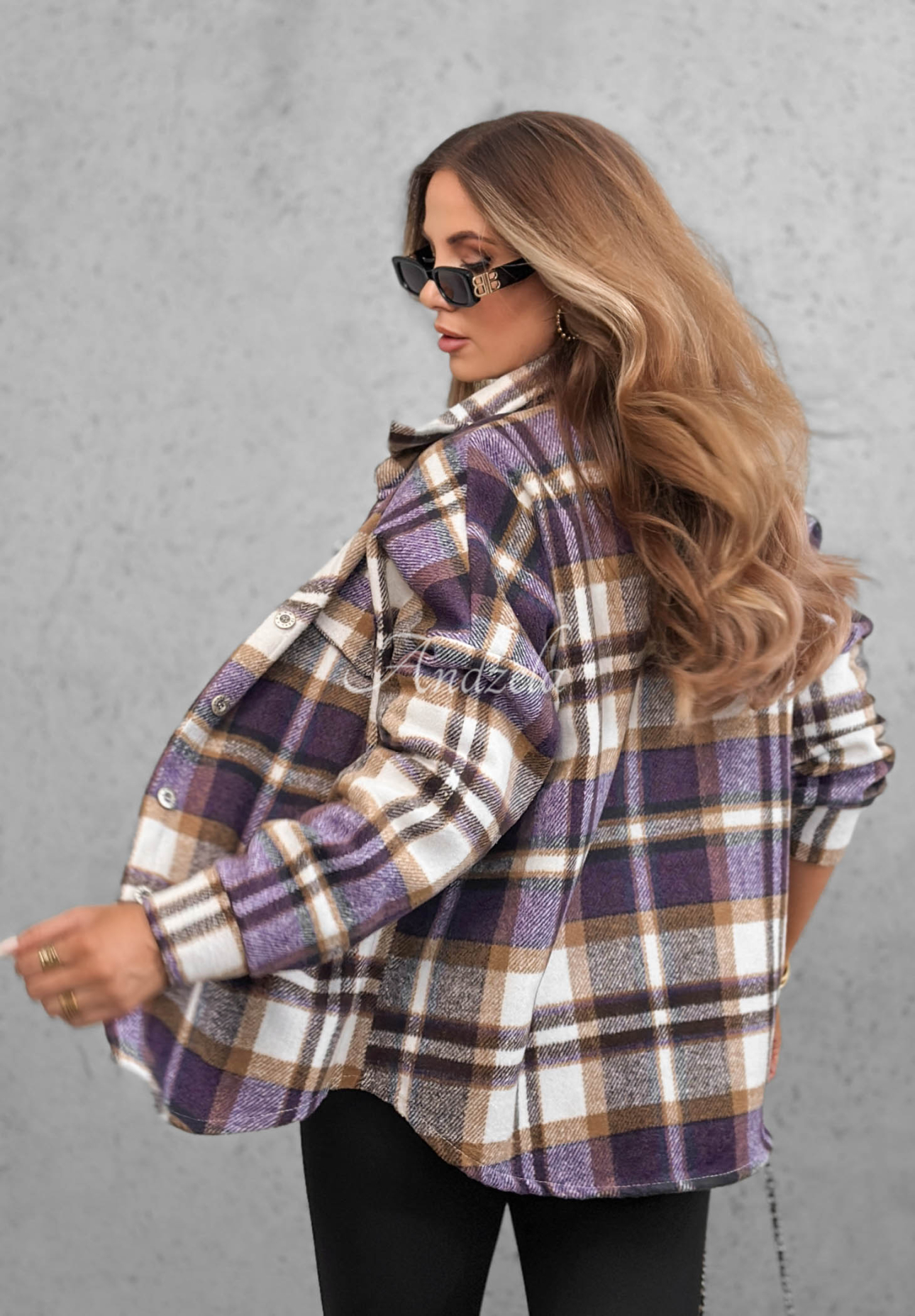 Chestnut Check Blueberry Checked Outer Shirt