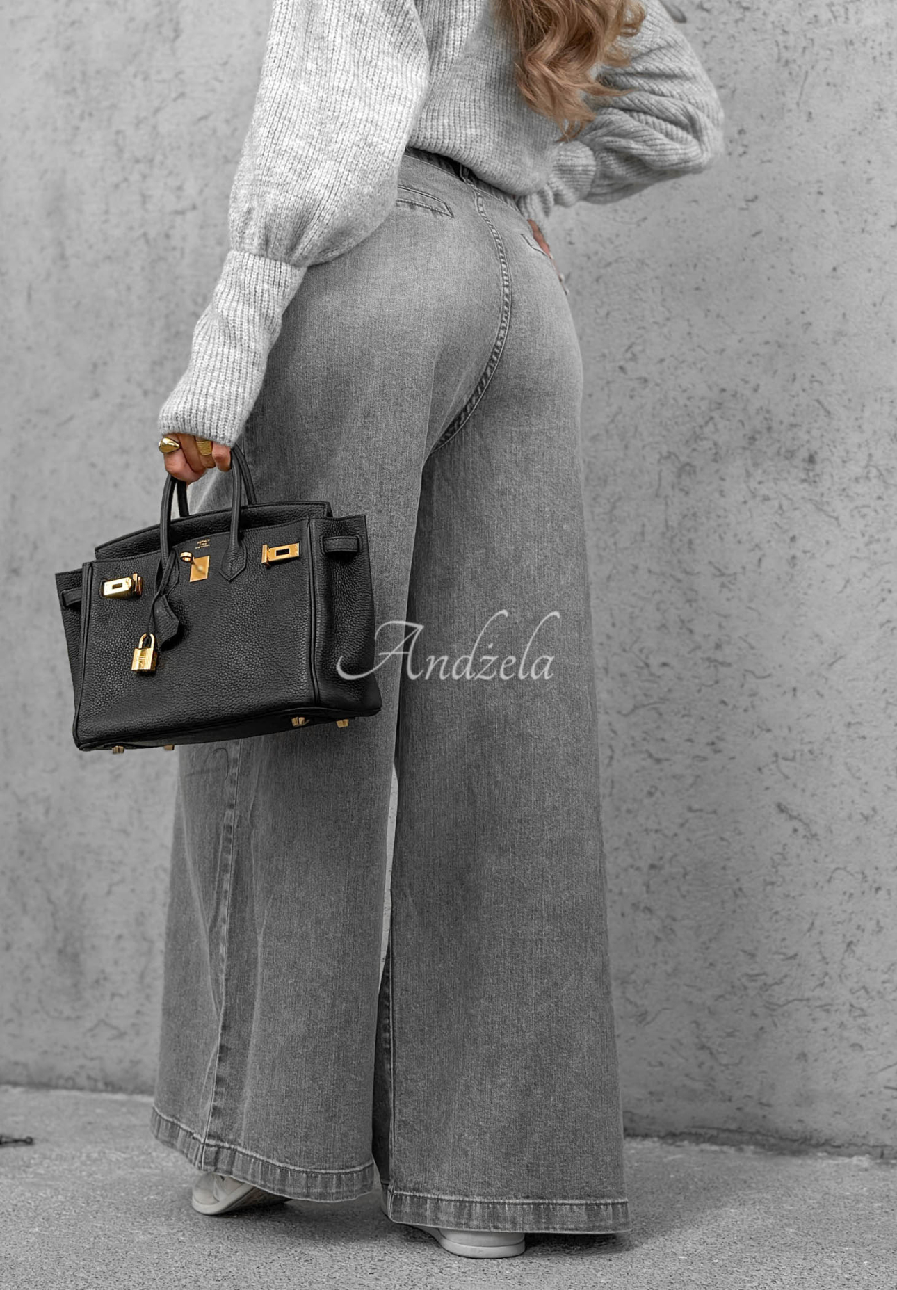 Daily Walk Wide-Leg Gray Jeans
