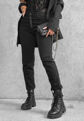 Spodnie jeansowe Casual Mood czarne
