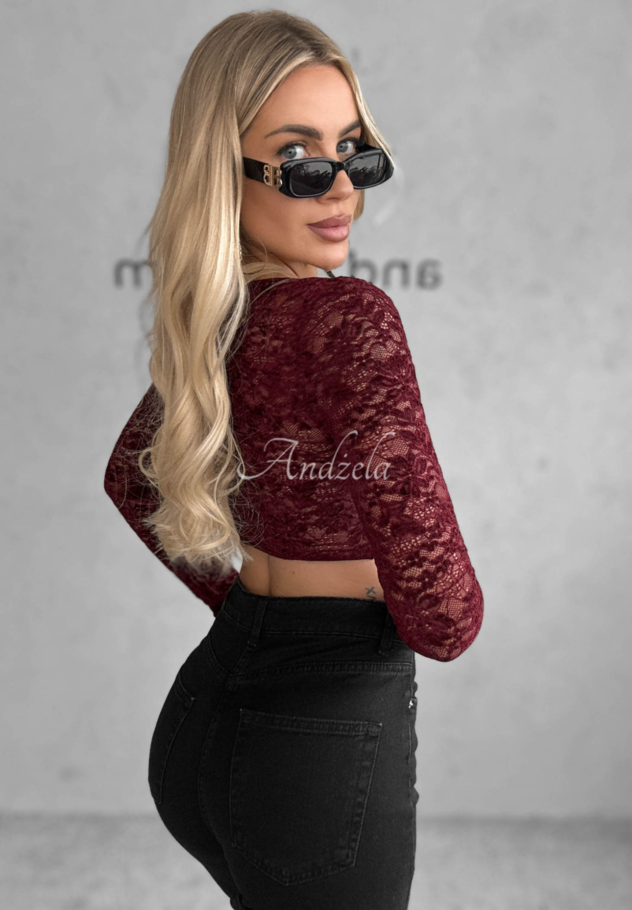 Last Dance Burgundy Short Lace Corset Top
