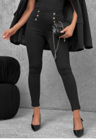 Ocieplane legginsy z guzikami Everyday Move  czarne