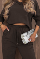 Bluzka longsleeve z dekoltem w serek Simple Day burgundowa