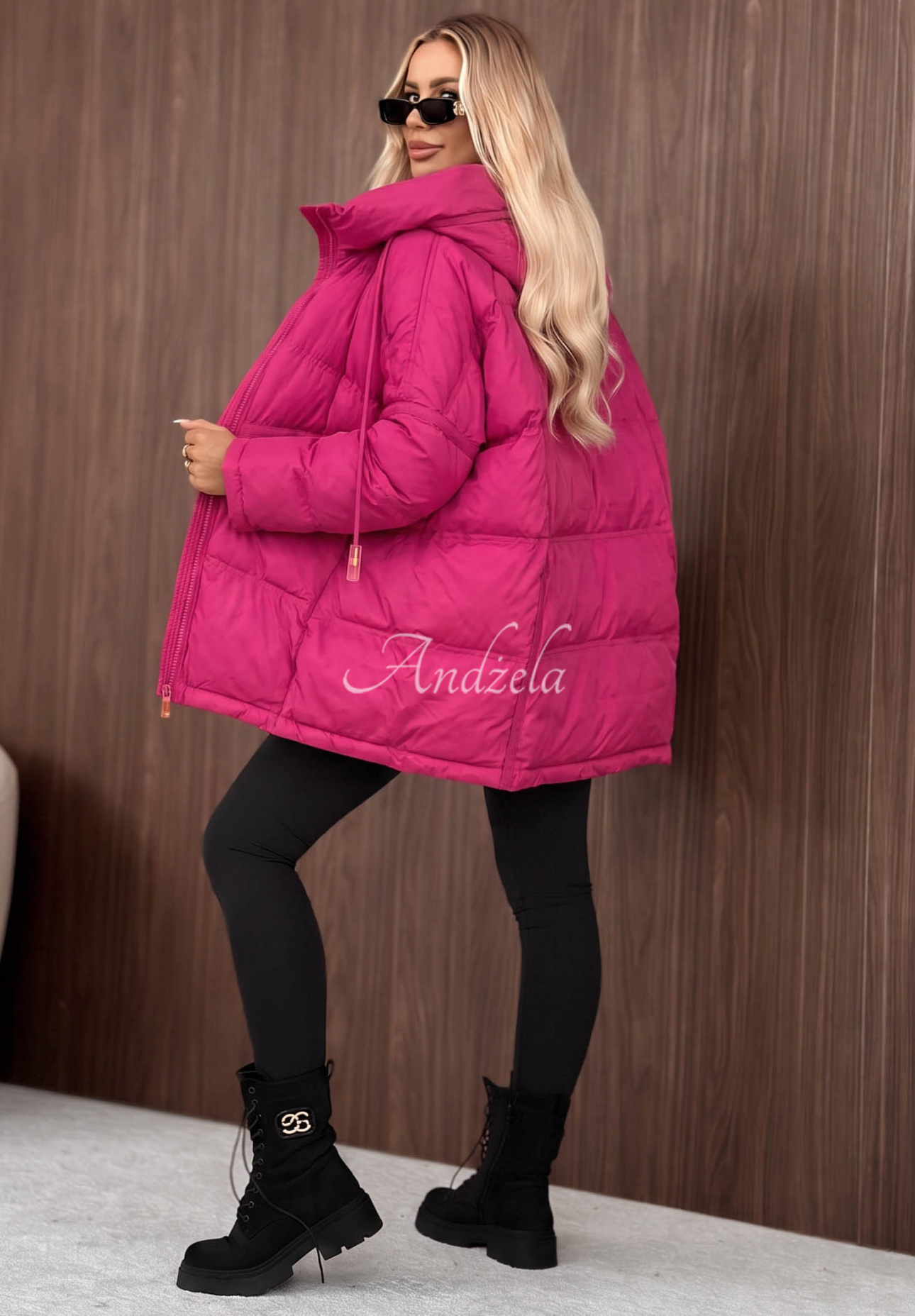 Coldest Of Times Fuchsia Hooded Down Jacket