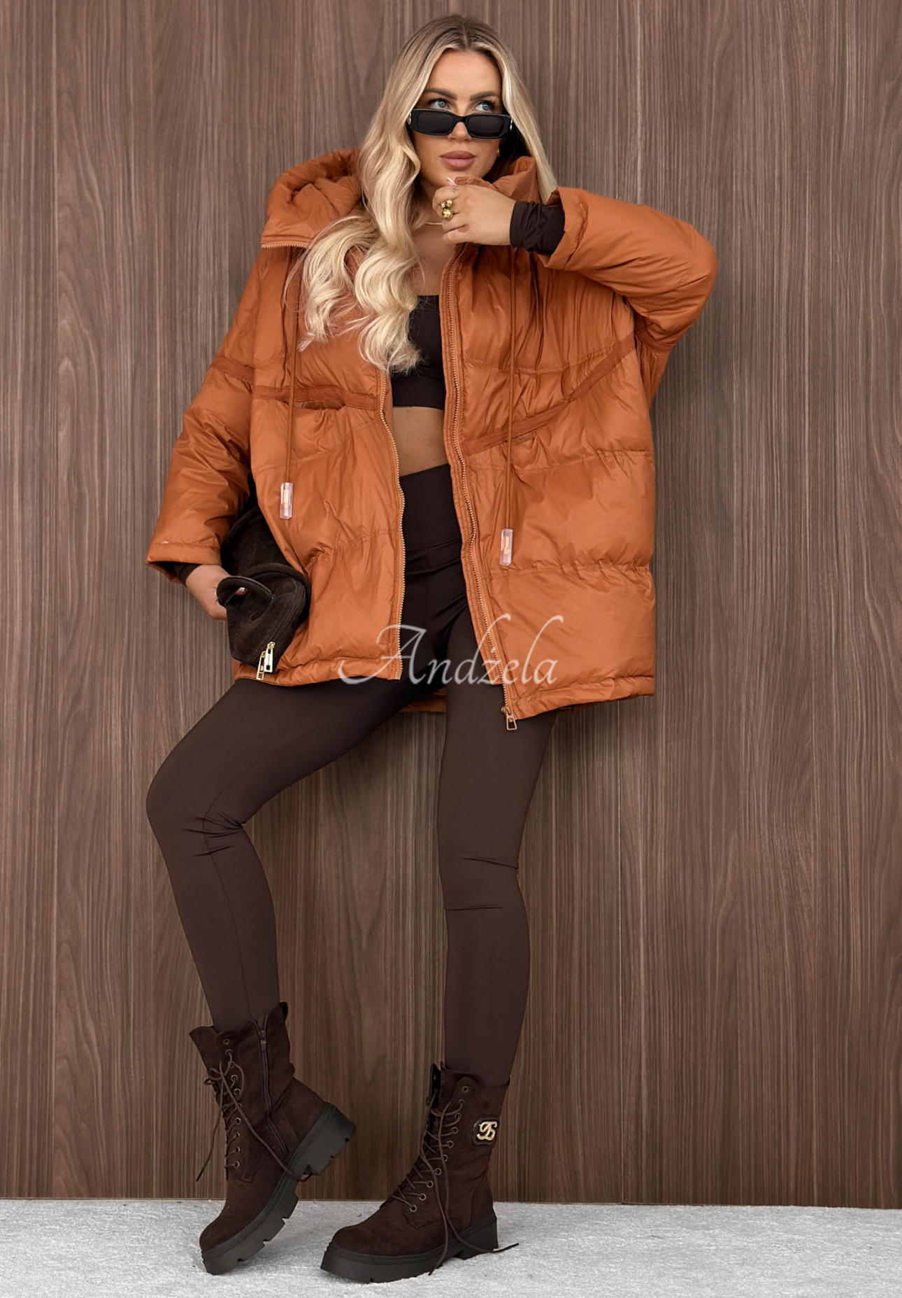 Coldest Of Times Red Hooded Down Jacket