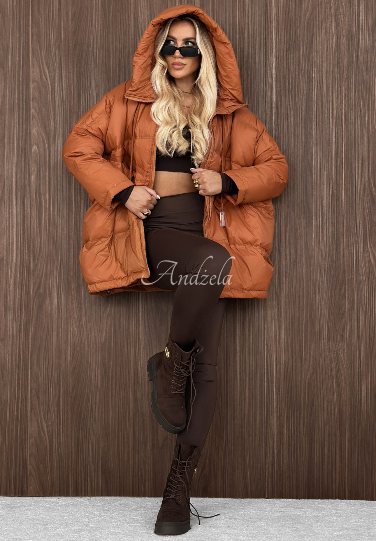 Coldest Of Times Red Hooded Down Jacket