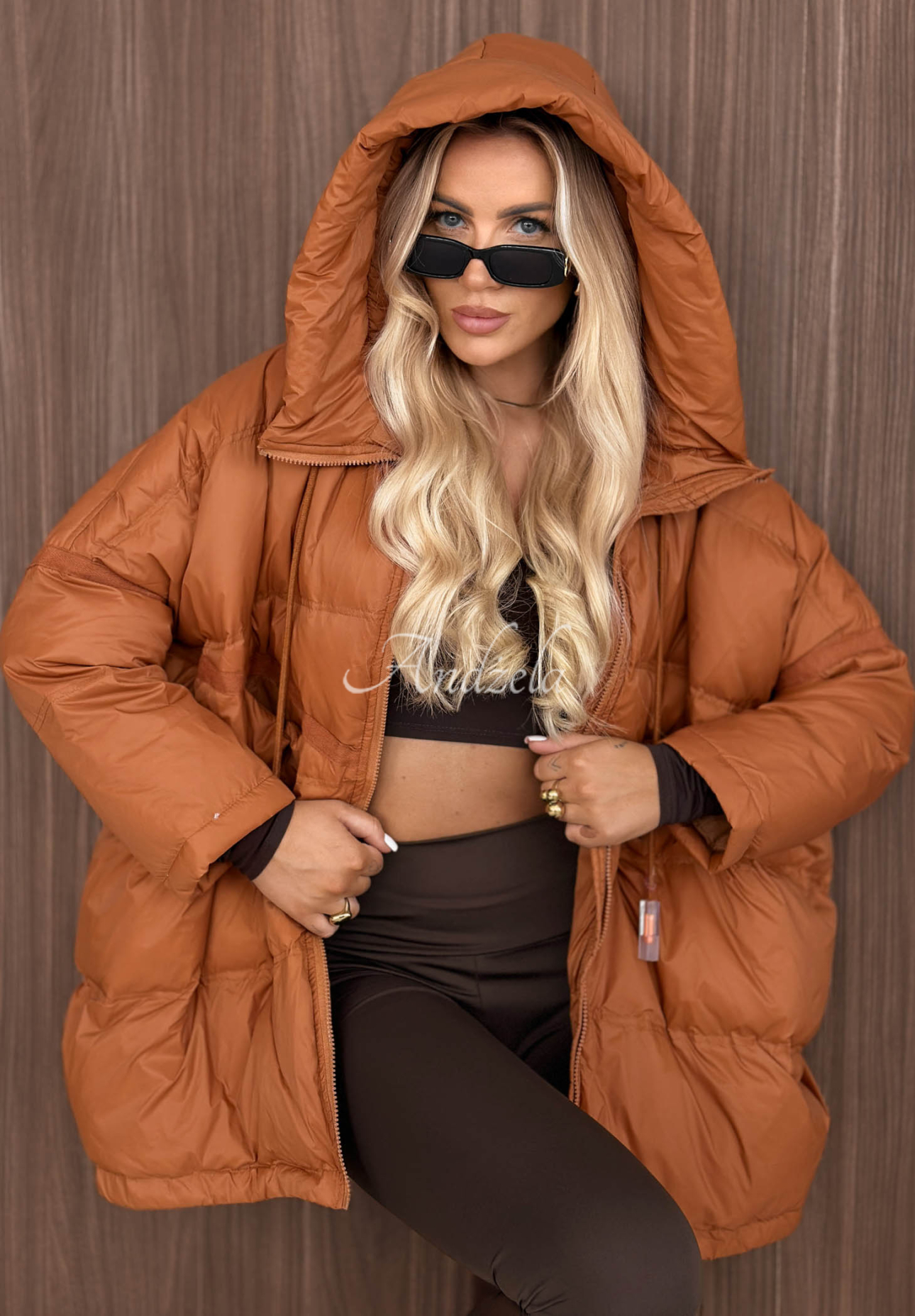 Coldest Of Times Red Hooded Down Jacket