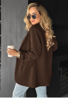 Marynarka oversize Best Version czekoladowa