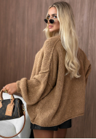 Miękki sweter Lola Love camelowy