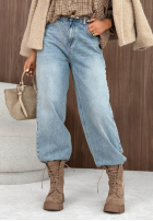Spodnie jeansowe mom fit Street Rhythm jasnoniebieskie