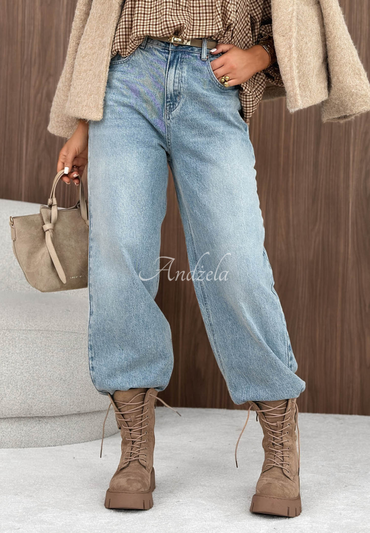 Spodnie jeansowe mom fit Street Rhythm jasnoniebieskie