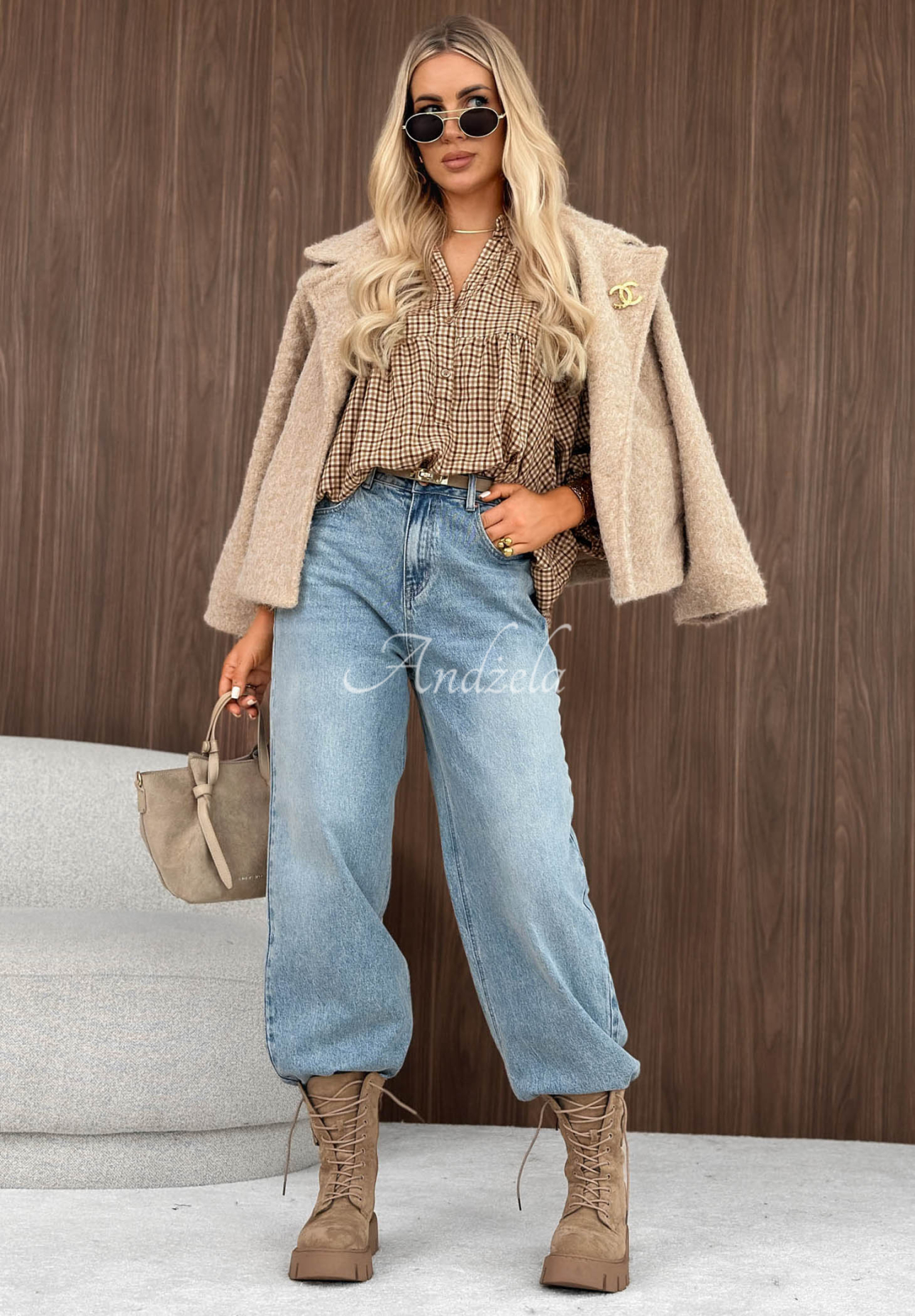 Street Rhythm Light Blue Mom-Fit Jeans