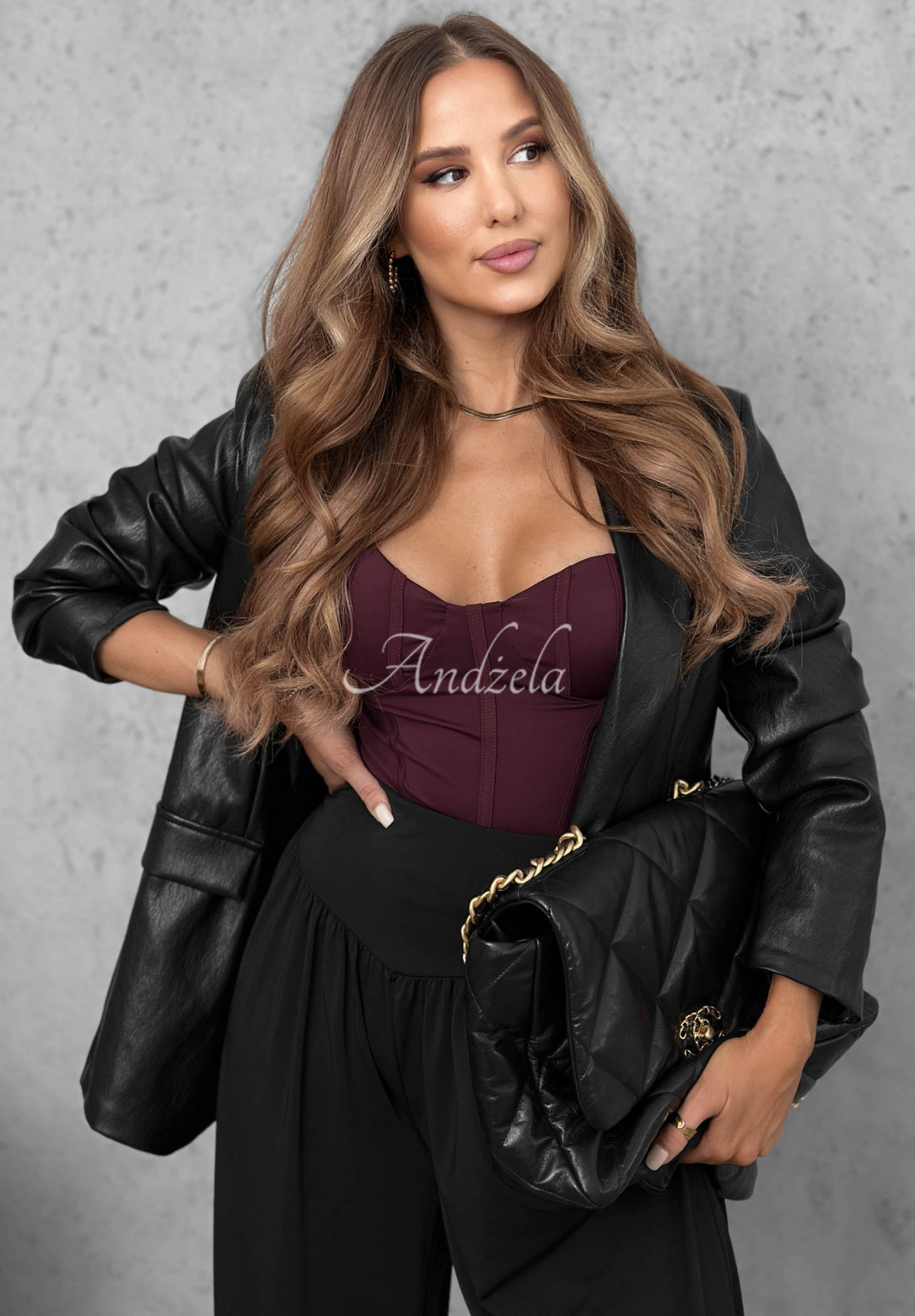 Night Romance Short Strapless Corset Top in Berry