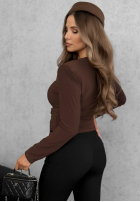 Bluzka longsleeve z różą One Second czarna