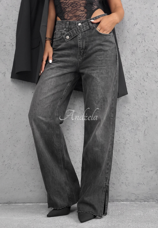 New Days Gray Straight-Leg Jeans