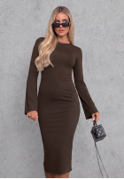 Sukienka longsleeve dzwonek Champagne Nights czarna