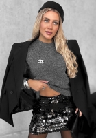 Miękki sweter z wełną Very Cute beżowy