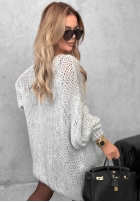 Miękki sweter oversize Sugar Babe szary