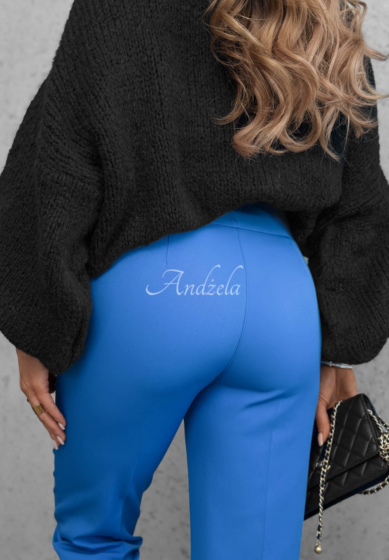 Elegant Runway Ready cobalt cigarette pants