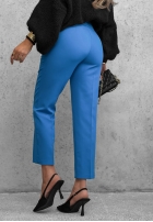 Eleganckie spodnie cygaretki Runway Ready kobaltowe