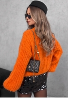 Sweter z szerokimi rękawami Better Than That pomarańczowy