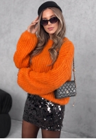 Sweter z szerokimi rękawami Better Than That pomarańczowy