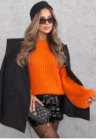 Sweter z szerokimi rękawami Better Than That pomarańczowy