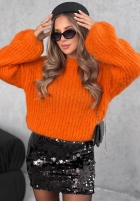Sweter z szerokimi rękawami Better Than That pomarańczowy