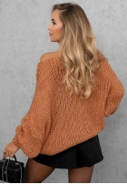 Miękki sweter oversize Sugar Babe beżowy