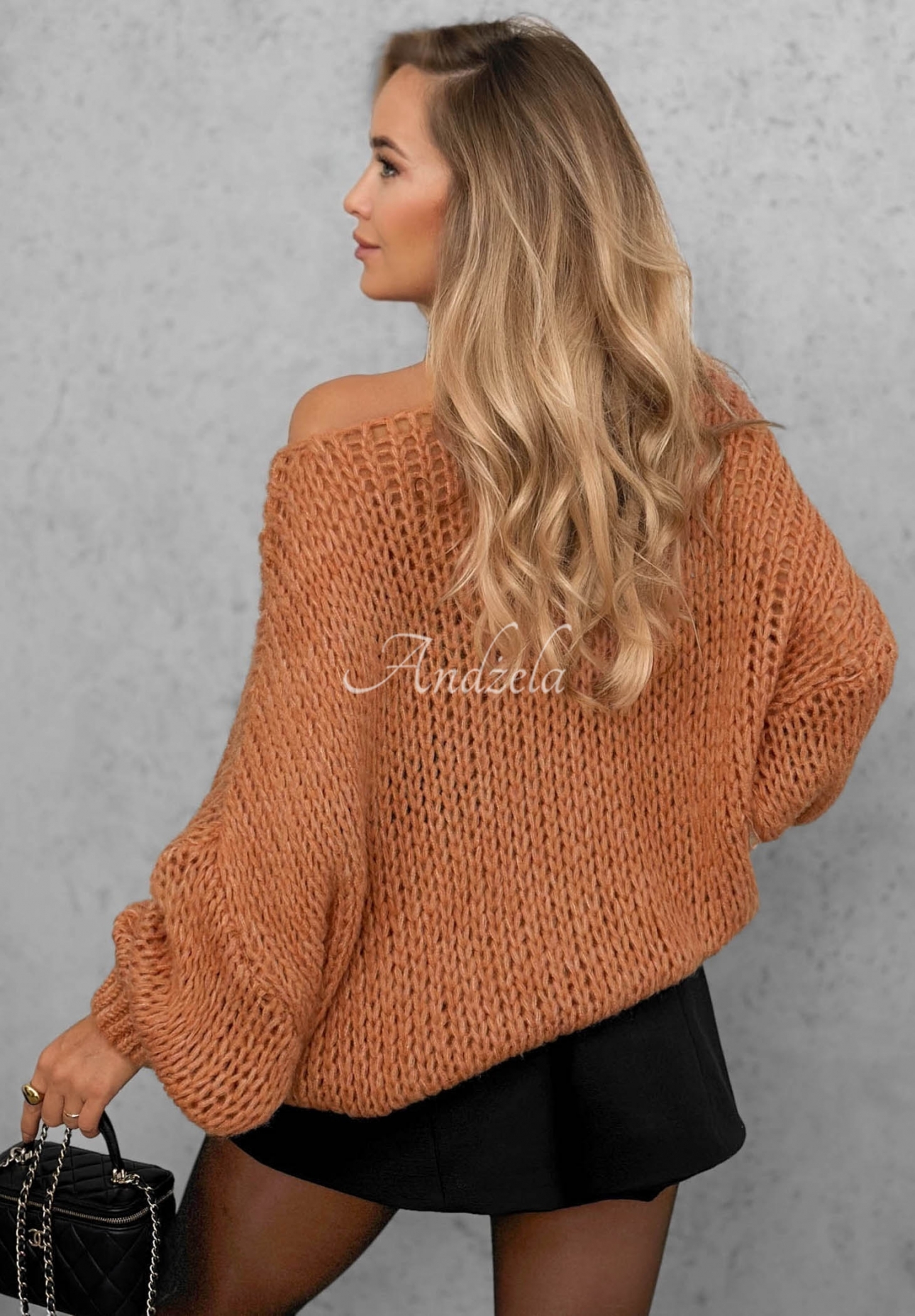 Soft, oversized sweater with wool and viscose—Sugar Babe, red