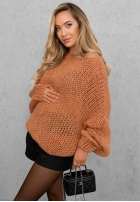 Miękki sweter oversize Sugar Babe beżowy