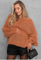 Miękki sweter oversize Sugar Babe beżowy