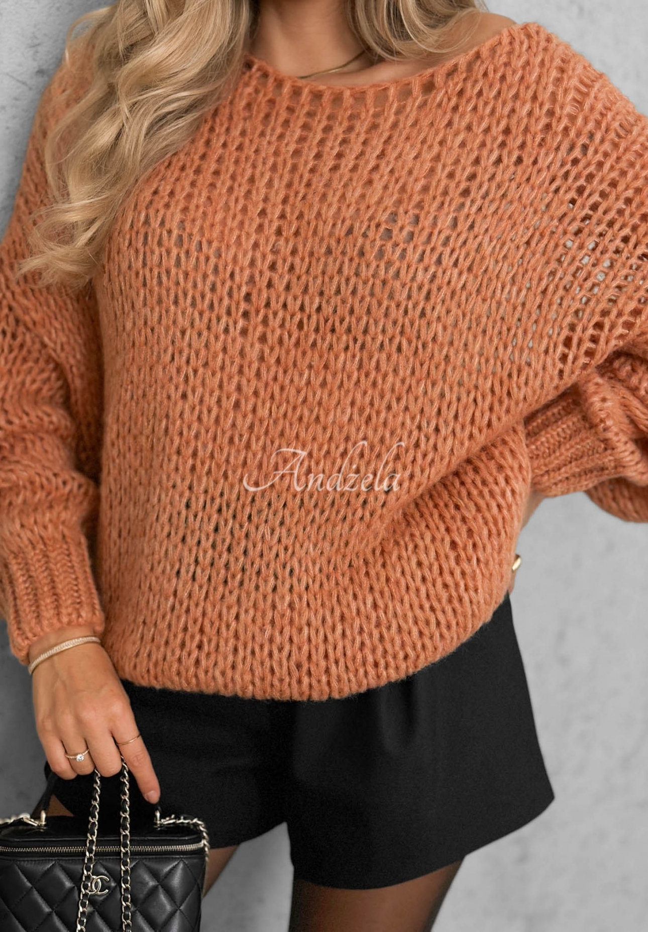 Soft, oversized sweater with wool and viscose—Sugar Babe, red