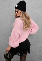 Miękki sweter oversize Cloud Babe pomarańczowy
