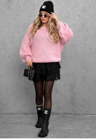 Miękki sweter oversize Cloud Babe pomarańczowy