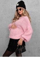 Miękki sweter oversize Cloud Babe pomarańczowy
