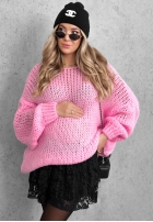 Miękki sweter oversize Sugar Babe beżowy