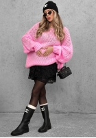 Miękki sweter oversize Sugar Babe beżowy