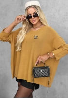 Sweter oversize Mellow Light czekoladowy