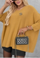 Sweter oversize Mellow Light czekoladowy