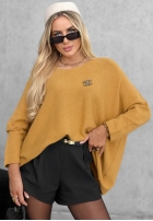 Sweter oversize Mellow Light czekoladowy