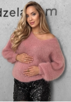 Sweter z dekoltem w serek Chilly Mornings niebieski
